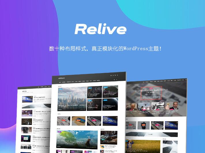 WordPress主题 Relive 3.1 WP博客自媒体模板下载截图
